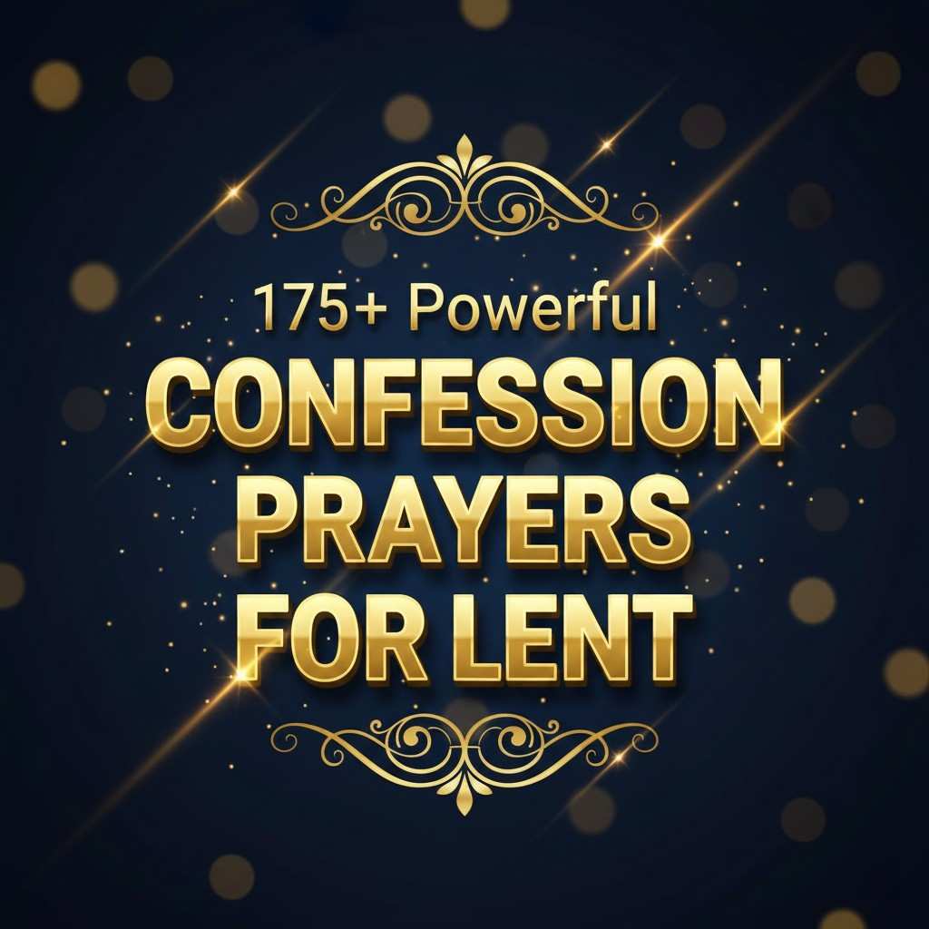 175+ Powerful Confession Prayers for Lent