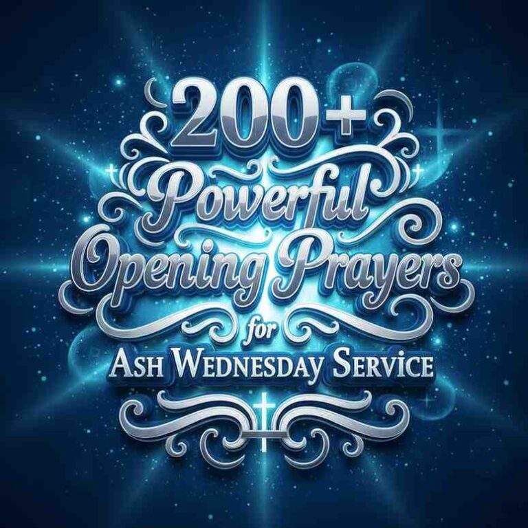 Opening Prayers for Ash Wednesday Service (7)