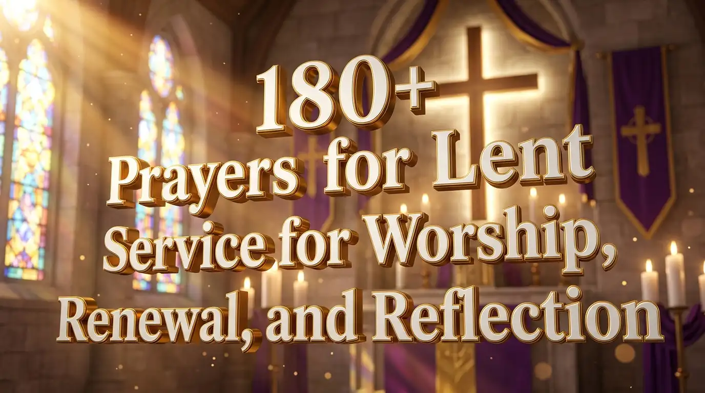 heartfelt prayers for Lent service