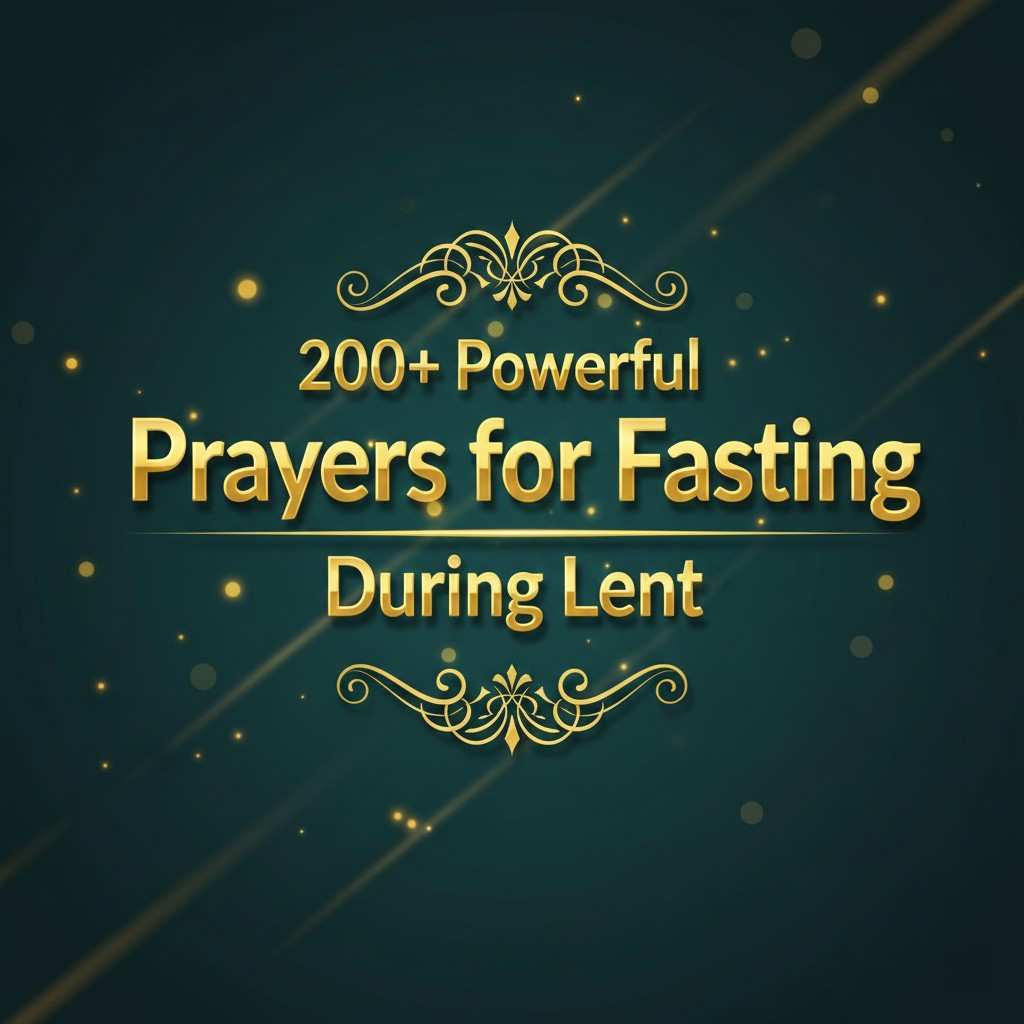 prayers for fasting during Lent