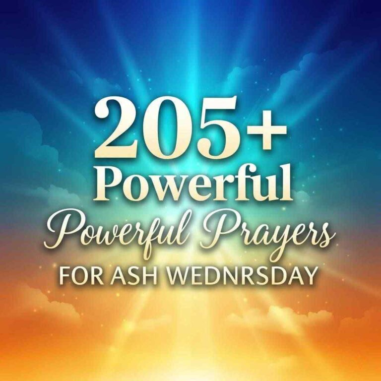 "205+ Powerful Prayers for Ash Wednesday title graphic"