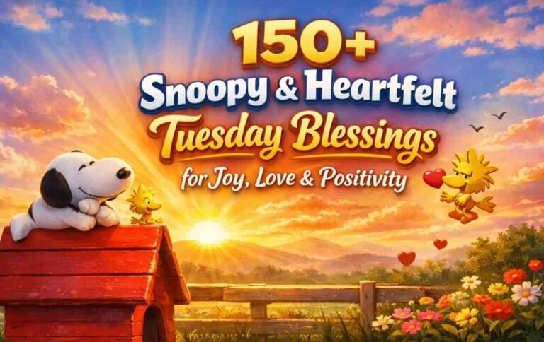 150+ Snoopy & Heartfelt Tuesday Blessings for Joy, Love & Positivity