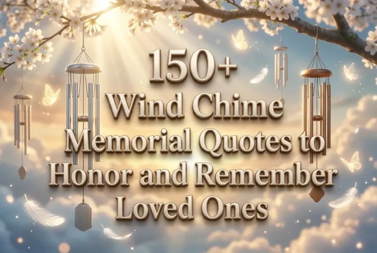 150+ Wind Chime Memorial Quotes to Honor and Remember Loved Ones