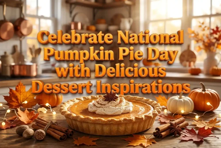 Celebrate National Pumpkin Pie Day with Delicious Dessert Inspirations