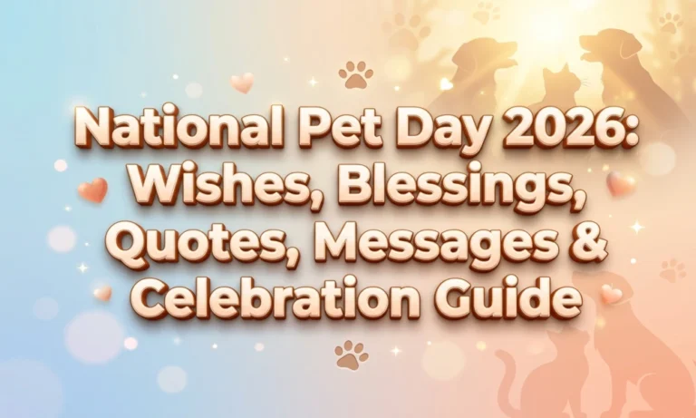 National Pet Day 2026: Wishes, Blessings, Quotes, Messages & Celebration Guide
