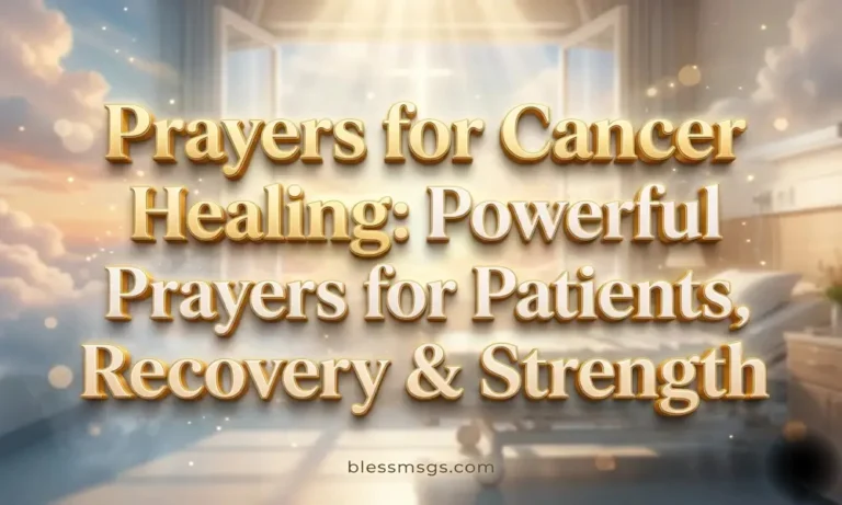 Prayers for Cancer Healing
