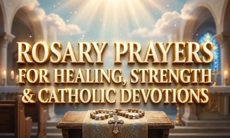 Rosary Prayers For Healing, Strength & Catholic Devotions