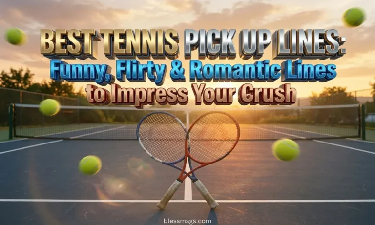 Best Tennis Pick Up Lines: Funny, Flirty & Romantic Lines to Impress Your Crush