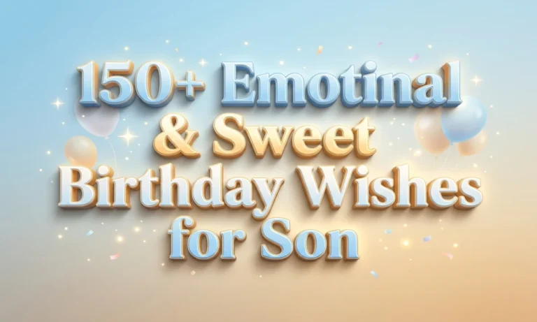 150+ Emotinal & Sweet Birthday Wishes for Son