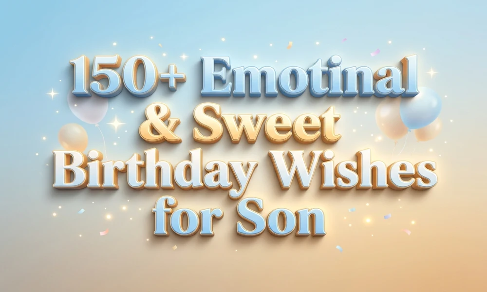 150+ Emotinal & Sweet Birthday Wishes for Son