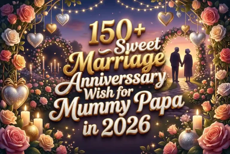 150+ Sweet Marriage Anniversary Wish for Mummy Papa in 2026