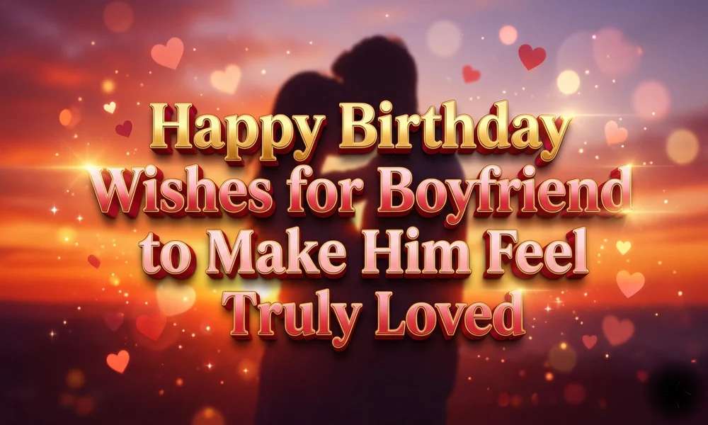 Happy Birthday Wishes for Boyfriend to Make Him Feel Truly Loved