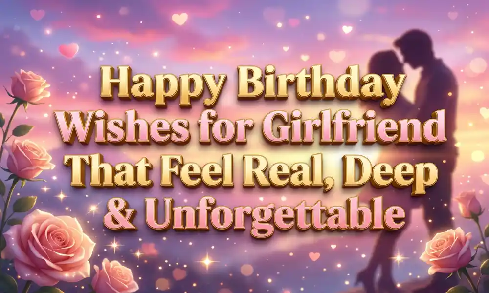 Happy Birthday Wishes for Girlfriend That Feel Real, Deep & Unforgettable