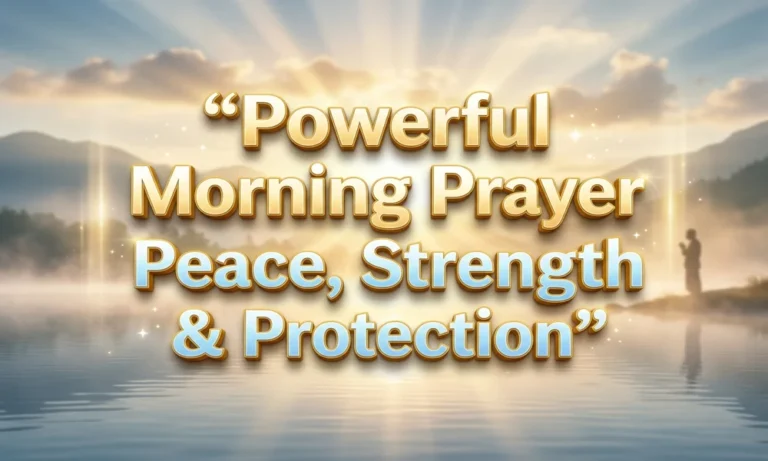 Powerful Morning Prayer for Peace, Strength & Protection