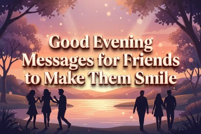 Good Evening Messages for Friends to Make Them Smile