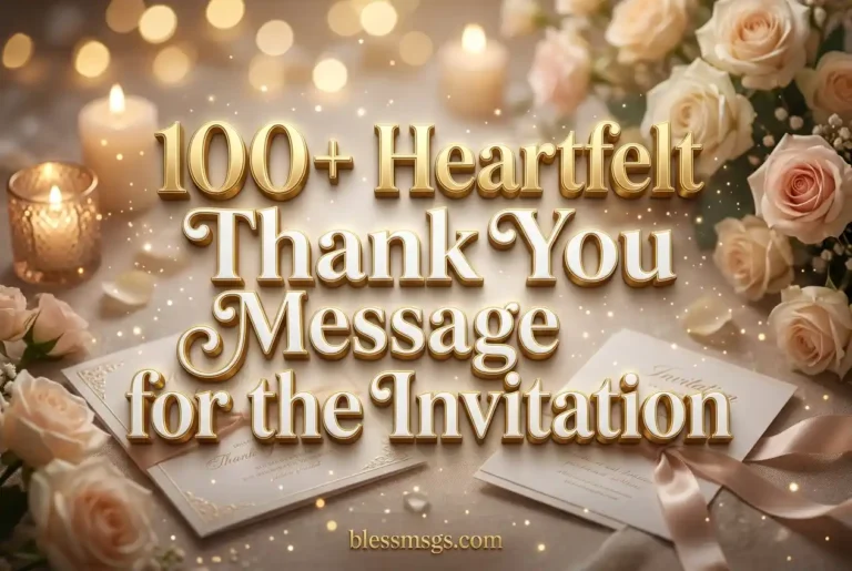 100+ Heartfelt Thank You Message for the Invitation