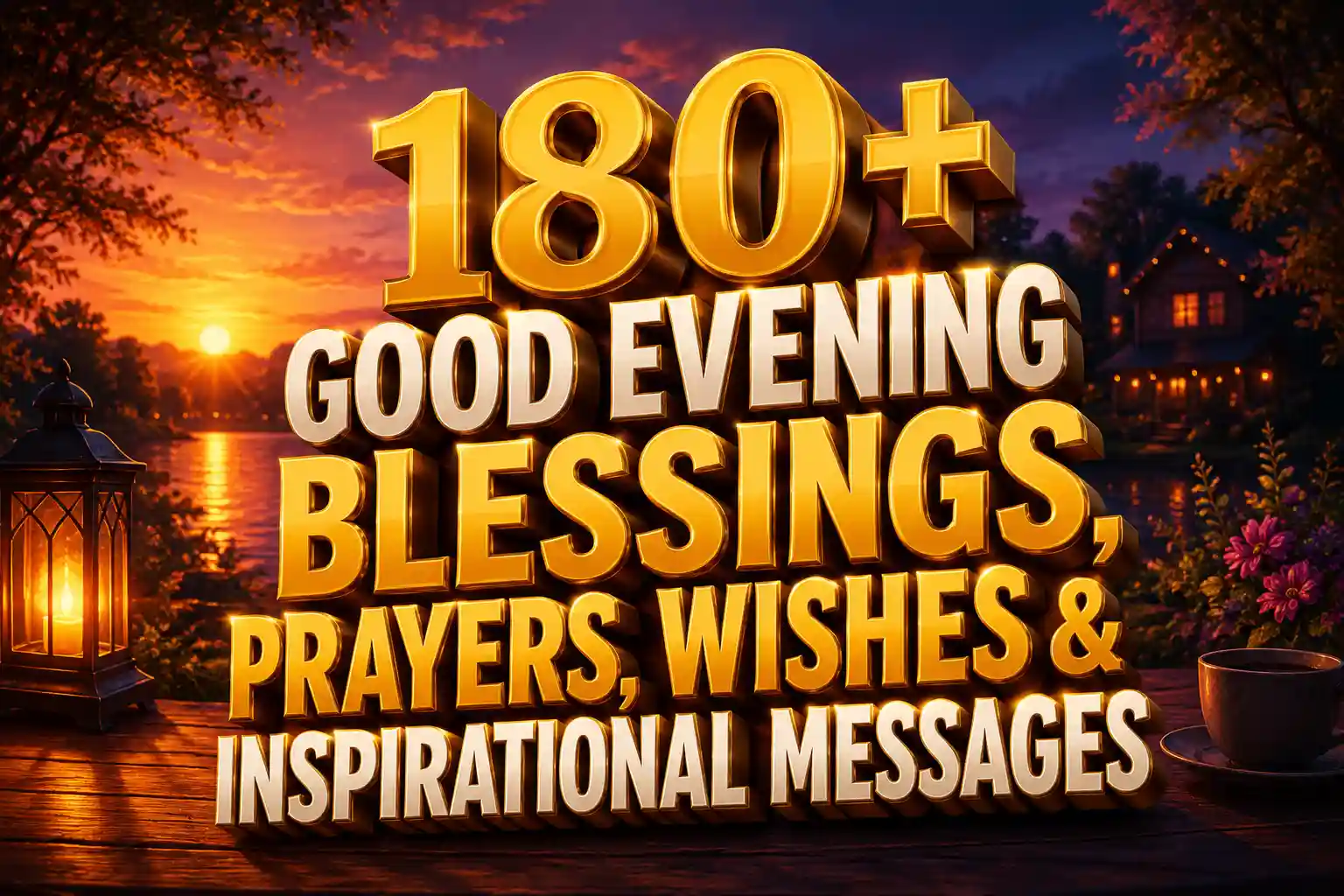 180+ Good Evening Blessings, Prayers, Wishes & Inspirational Messages