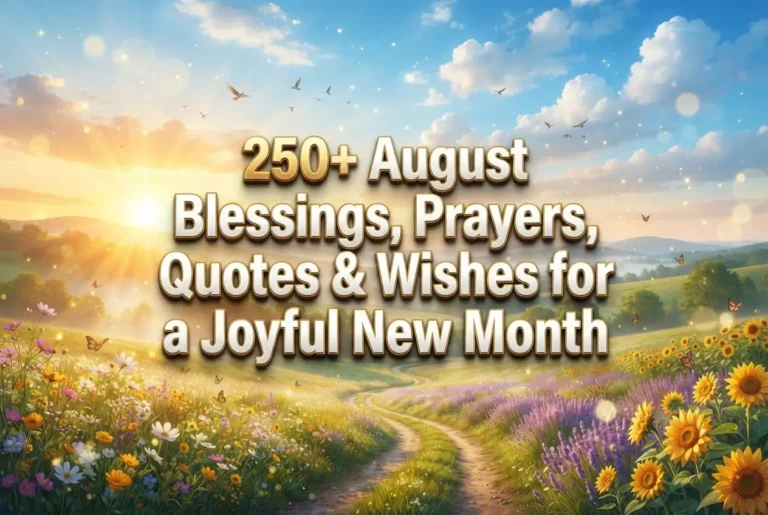 250+ August Blessings, Prayers, Quotes & Wishes for a Joyful New Month