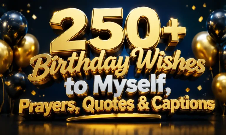 250+ Birthday Wishes to Myself, Prayers, Quotes & Captions