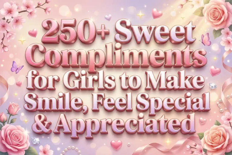 250+ Sweet Compliments for Girls to Make Her Smile, Feel Special & Appreciated