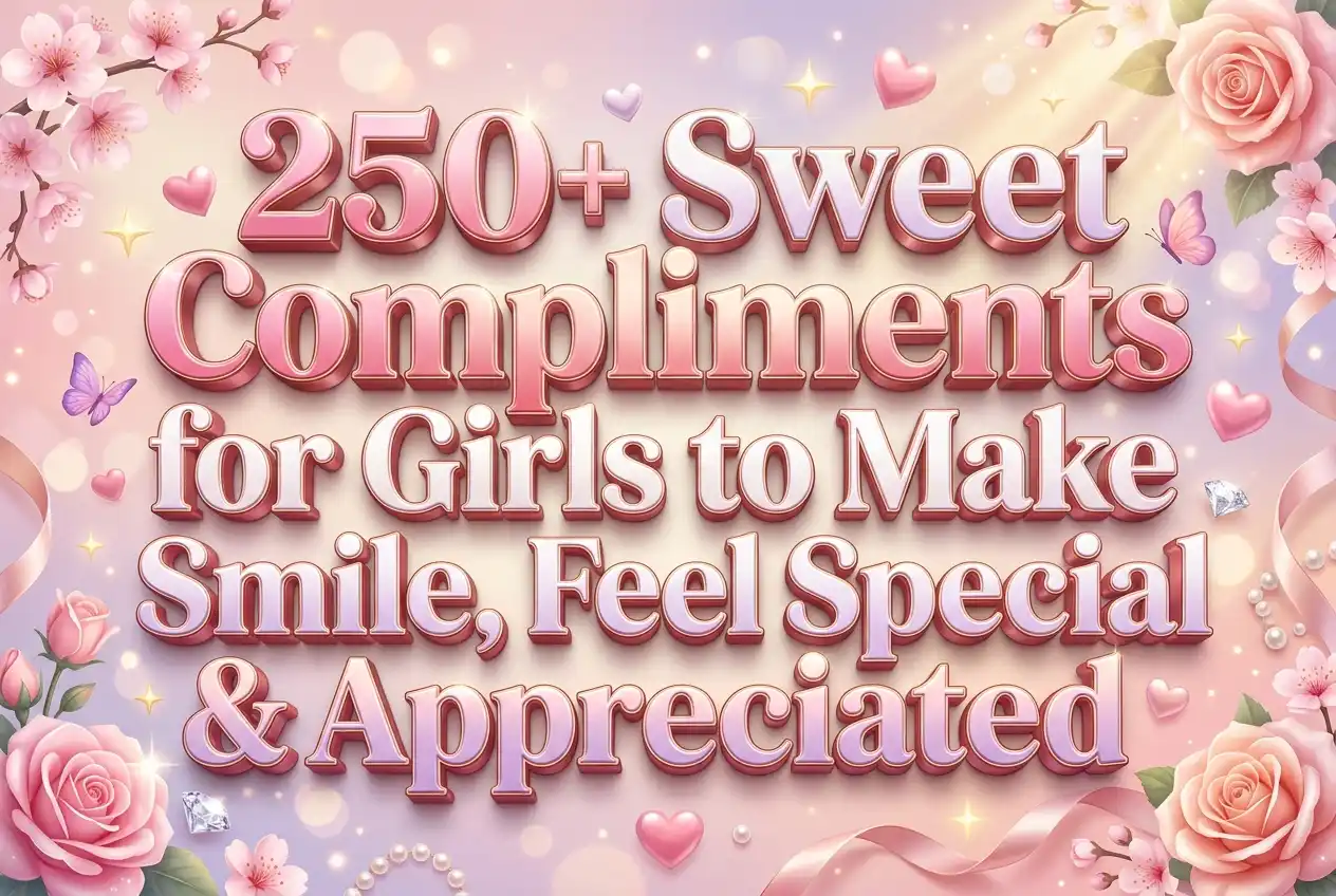 250+ Sweet Compliments for Girls to Make Her Smile, Feel Special & Appreciated