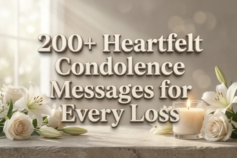 200+ Heartfelt Condolence Messages for Every Loss