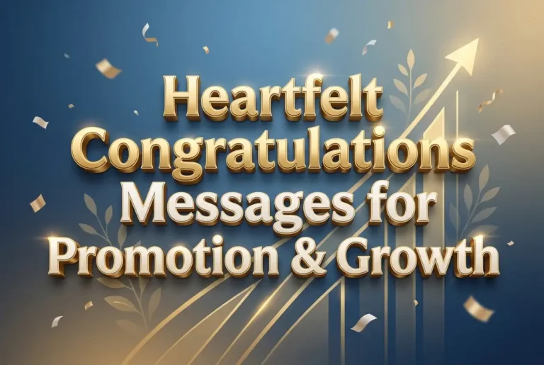 Heartfelt Congratulations Messages for Promotion & Growth