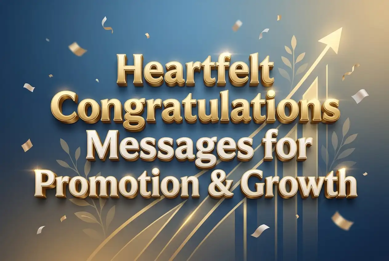 Heartfelt Congratulations Messages for Promotion & Growth