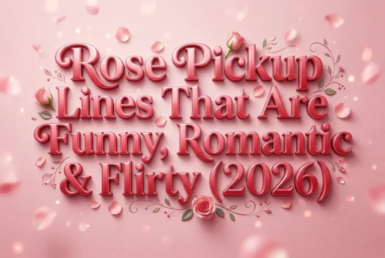 Rose Pickup Lines That Are Funny, Romantic & Flirty (2026)