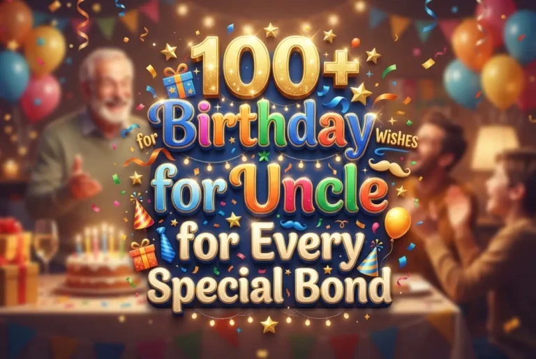 100+ Birthday Wishes for Uncle for Every Special Bond