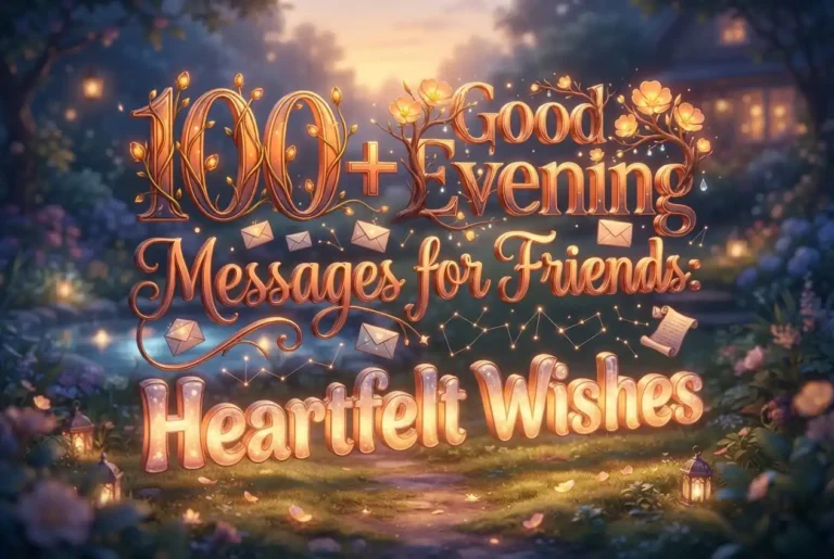 100+ Good Evening Messages for Friends: Heartfelt Wishes