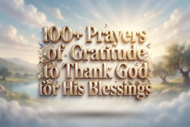 100+ Prayers of Gratitude to Thank God for His Blessings