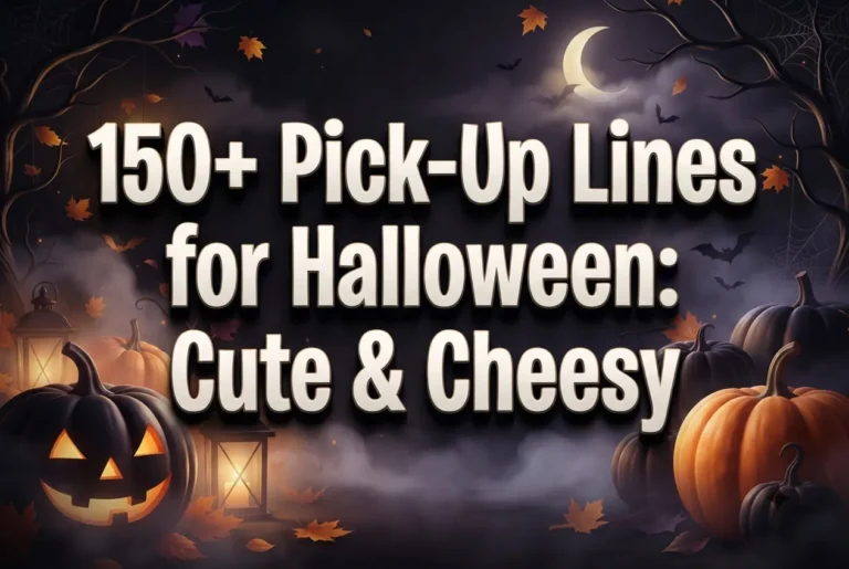 150+ Pick-Up Lines for Halloween Funny, Cute & Cheesy