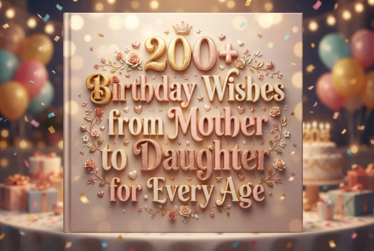 200+ Birthday Wishes from Mother to Daughter for Every Age