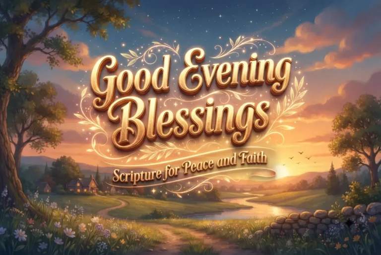 Good Evening Blessings With Scripture for Peace and Faith