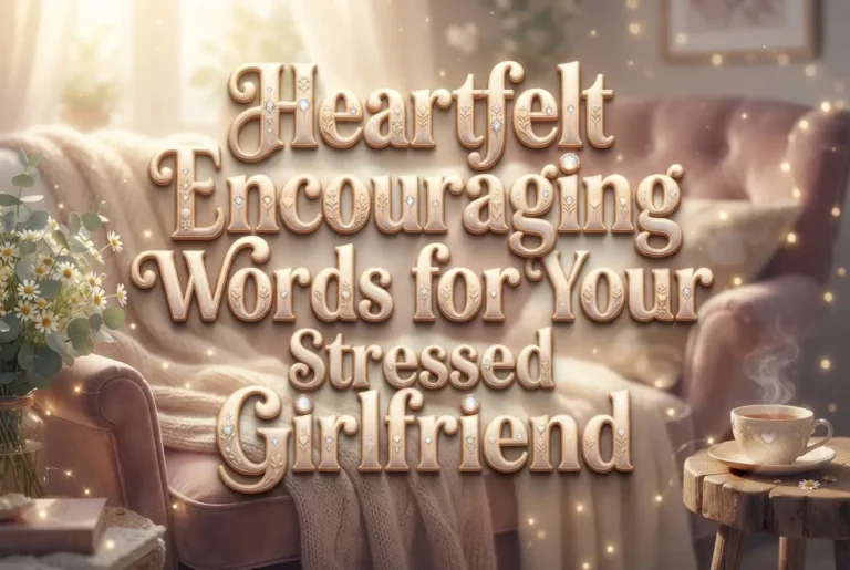 Heartfelt Encouraging Words for Your Stressed Girlfriend