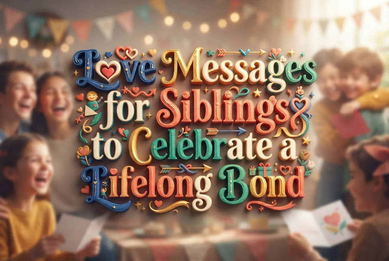 Love Messages for Siblings to Celebrate a Lifelong Bond