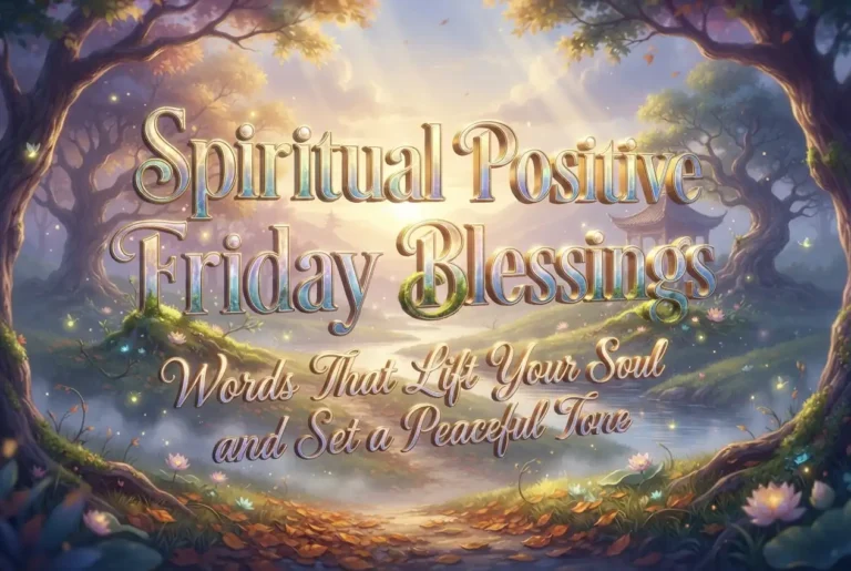 Spiritual Positive Friday Blessings: Words That Lift Your Soul and Set a Peaceful Tone