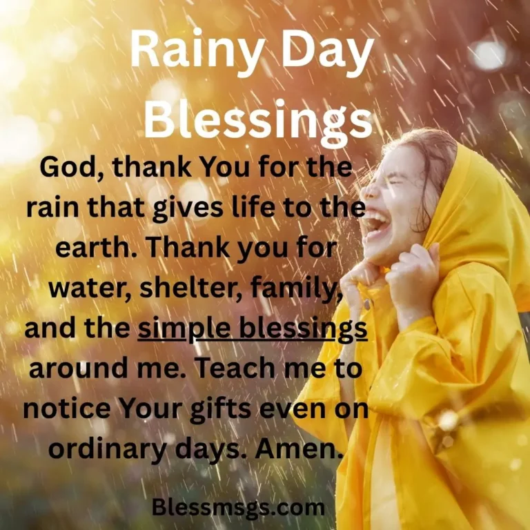 rainy day blessings