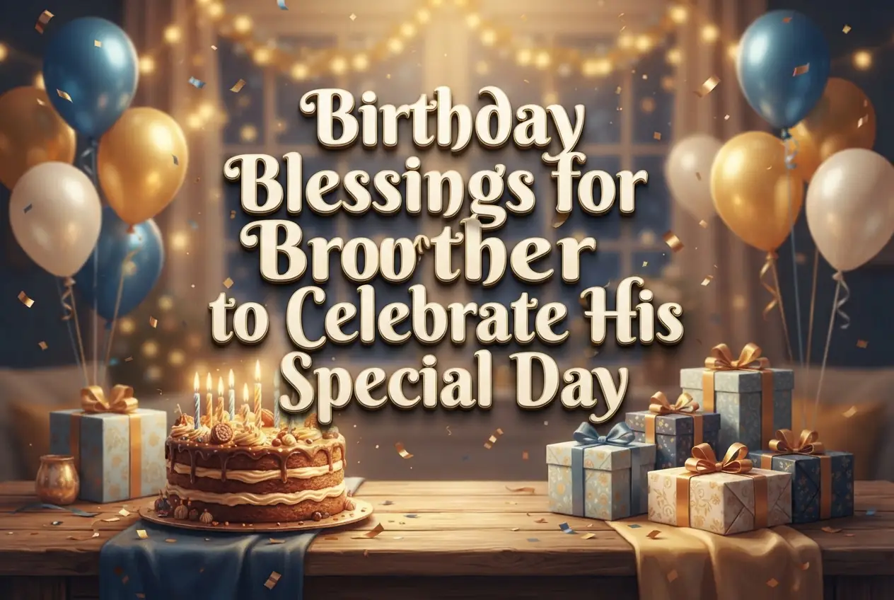 Birthday Blessings for Brother to Celebrate His Special Day